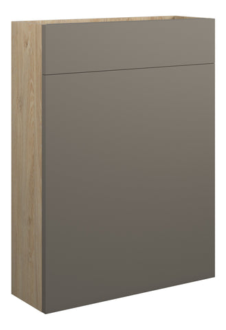 Cauvery 600mm Slim WC Unit - Matt Stone (Oak Cab)