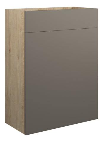 Cauvery 600mm Standard WC Unit - Matt Stone (Oak Cab)