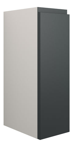 Cauvery 200mm Standard Toilet Roll Unit - Matt Graphite Grey (Grey Cab)