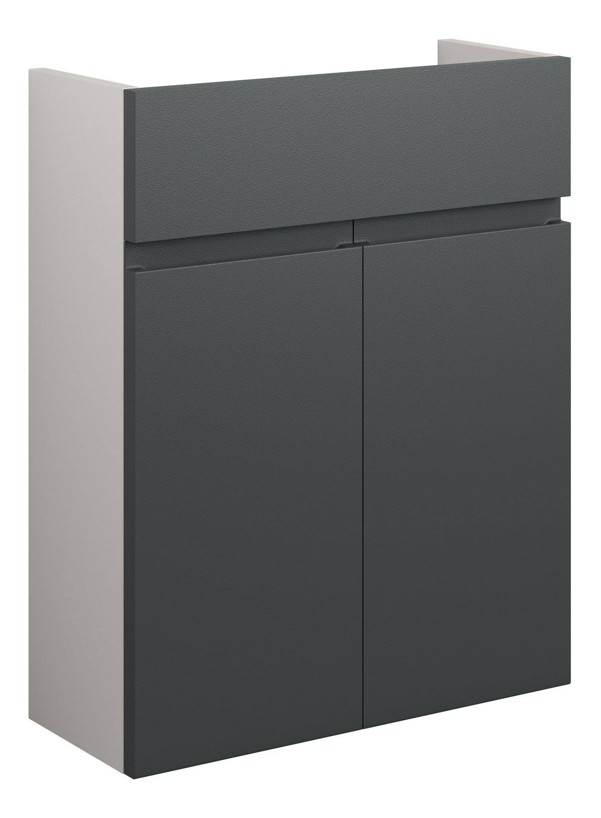 Cauvery 500mm Slim Basin Unit - Matt Graphite Grey (Grey Cab)