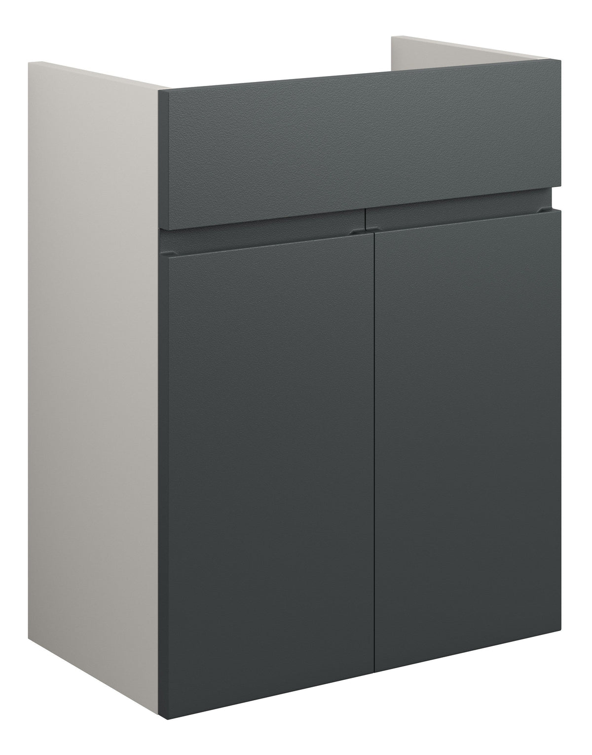 Cauvery 500mm Standard Basin Unit - Matt Graphite Grey (Grey Cab)