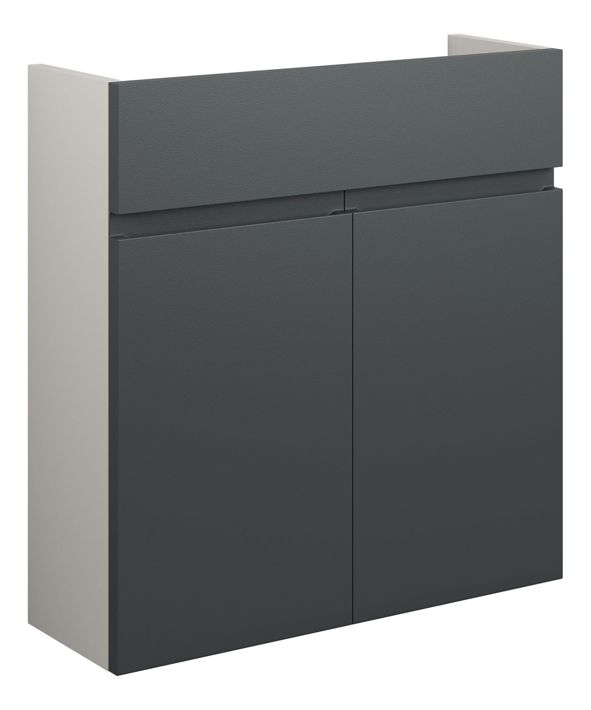 Cauvery 600mm Slim Basin Unit - Matt Graphite Grey (Grey Cab)