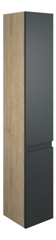 Cauvery 300mm Tall Unit - Matt Graphite Grey (Oak Cab)