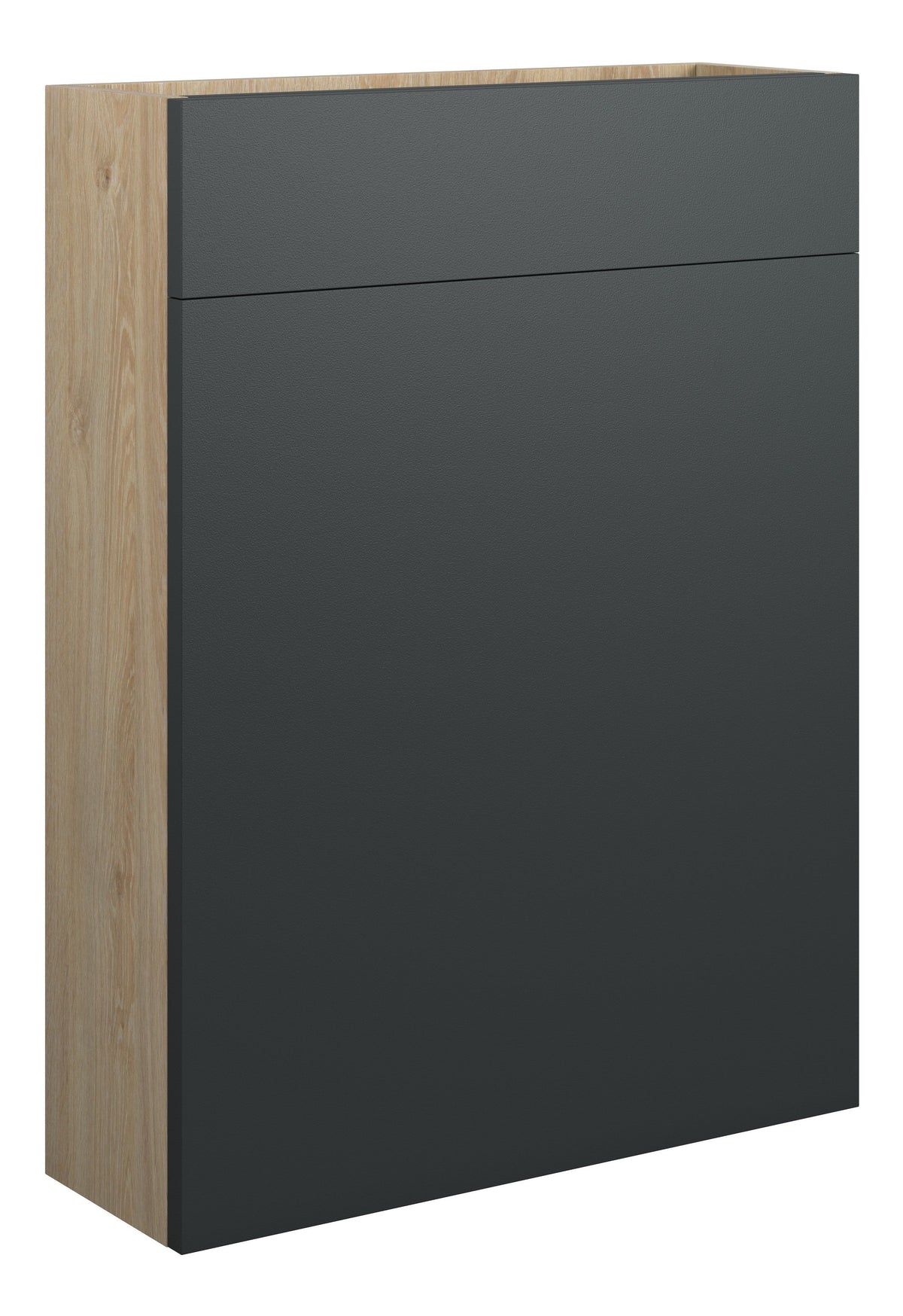 Cauvery 600mm Slim WC Unit - Matt Graphite Grey (Oak Cab)