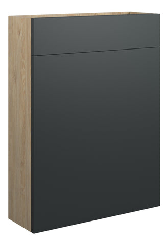 Cauvery 600mm Slim WC Unit - Matt Graphite Grey (Oak Cab)