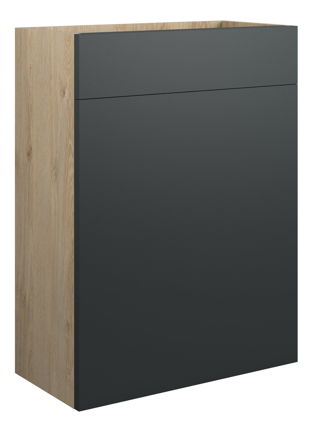 Cauvery 600mm Standard WC Unit - Matt Graphite Grey (Oak Cab)