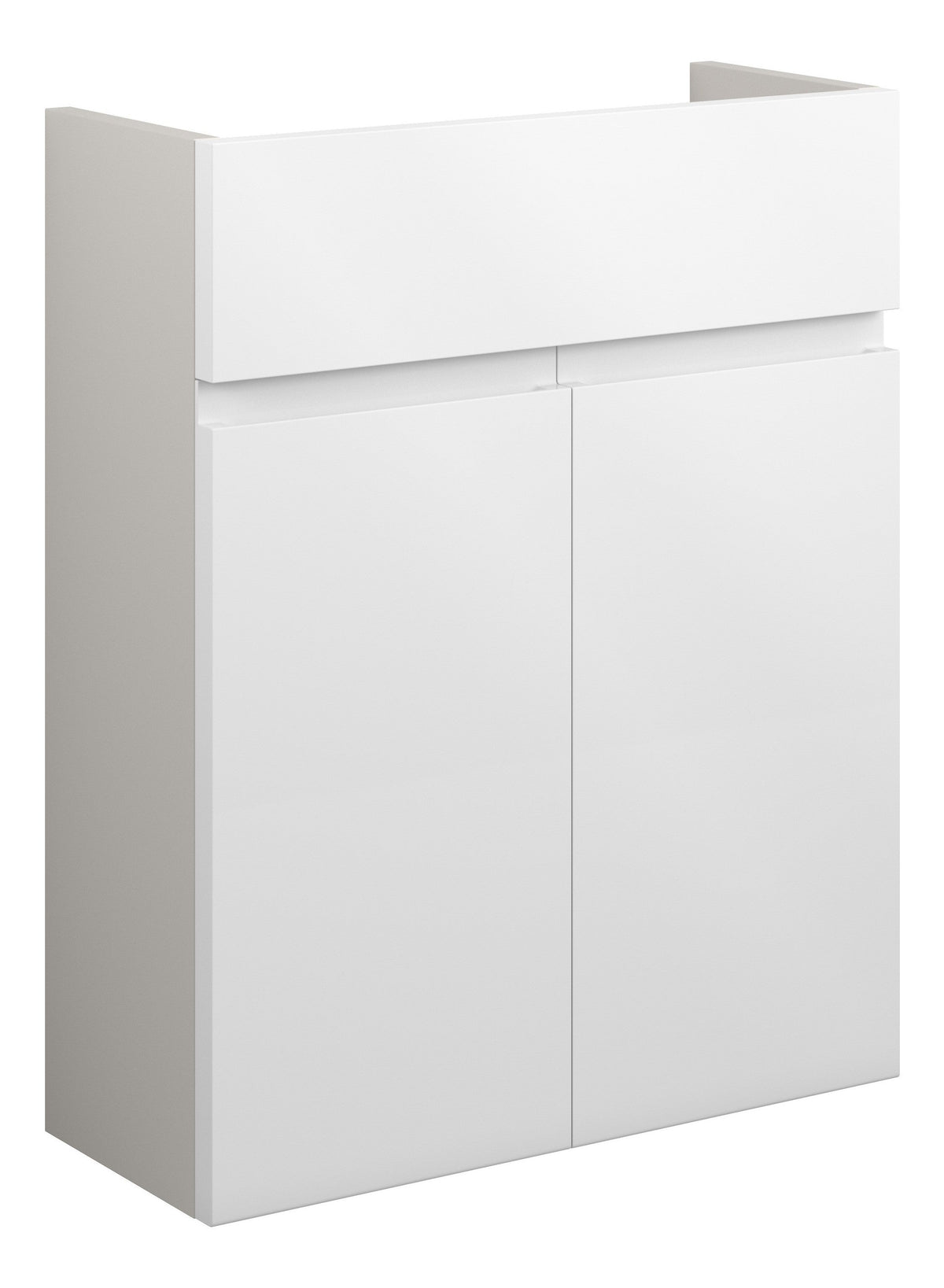 Cauvery 500mm Slim Basin Unit - White Gloss (Grey Cab)