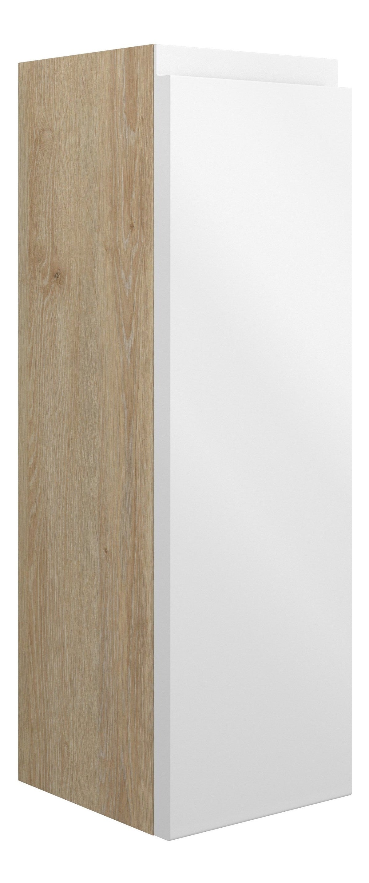 Cauvery 200mm Slim Base Unit - White Gloss (Oak Cab)
