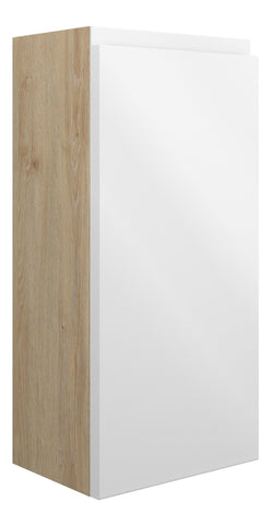 Cauvery 300mm Slim Base Unit - White Gloss (Oak Cab)