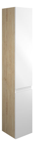 Cauvery 300mm Tall Unit - White Gloss (Oak Cab)