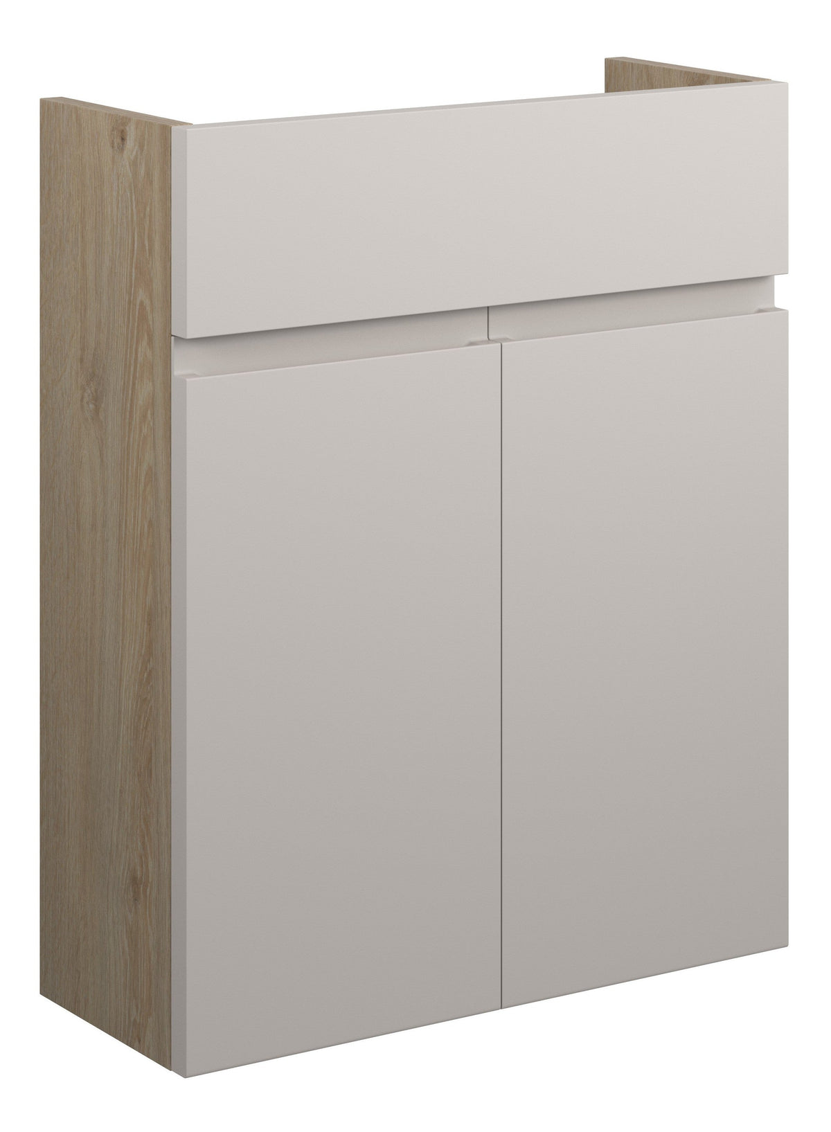 Cauvery 500mm Slim Basin Unit - Matt Dove Grey (Oak Cab)