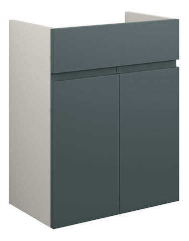 Cauvery 500mm Standard Basin Unit - Matt Green Camo (Grey Cab)