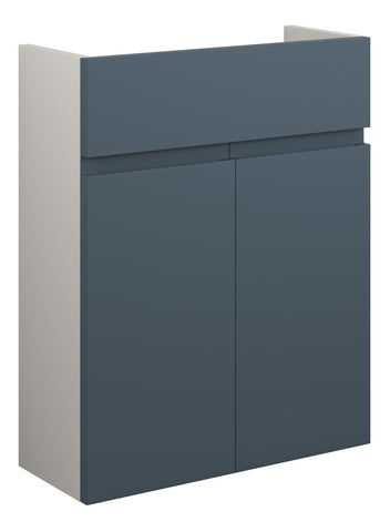 Cauvery 500mm Slim Basin Unit - Matt Arley Blue (Grey Cab)
