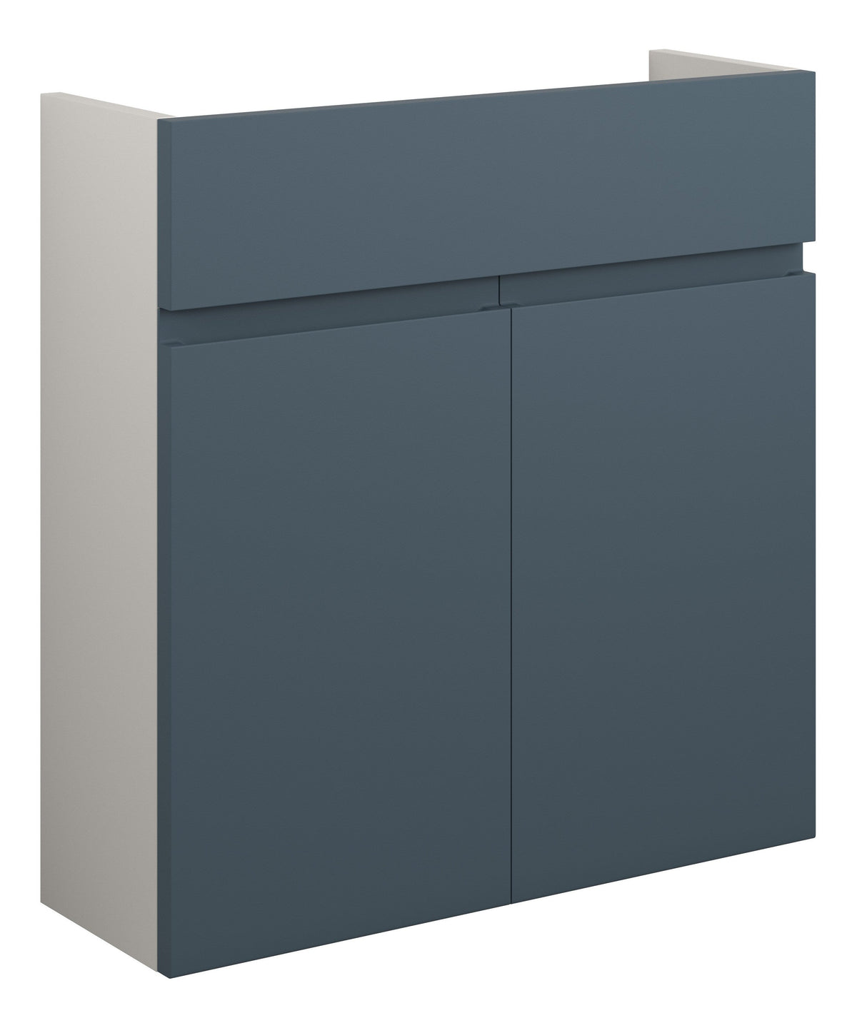 Cauvery 600mm Slim Basin Unit - Matt Arley Blue (Grey Cab)