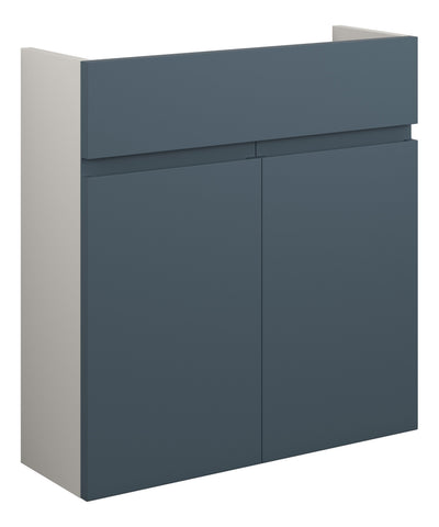 Cauvery 600mm Slim Basin Unit - Matt Arley Blue (Grey Cab)