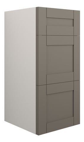 Abakan 300mm Standard 3 Drawer Unit - Matt Stone (Grey Cab)