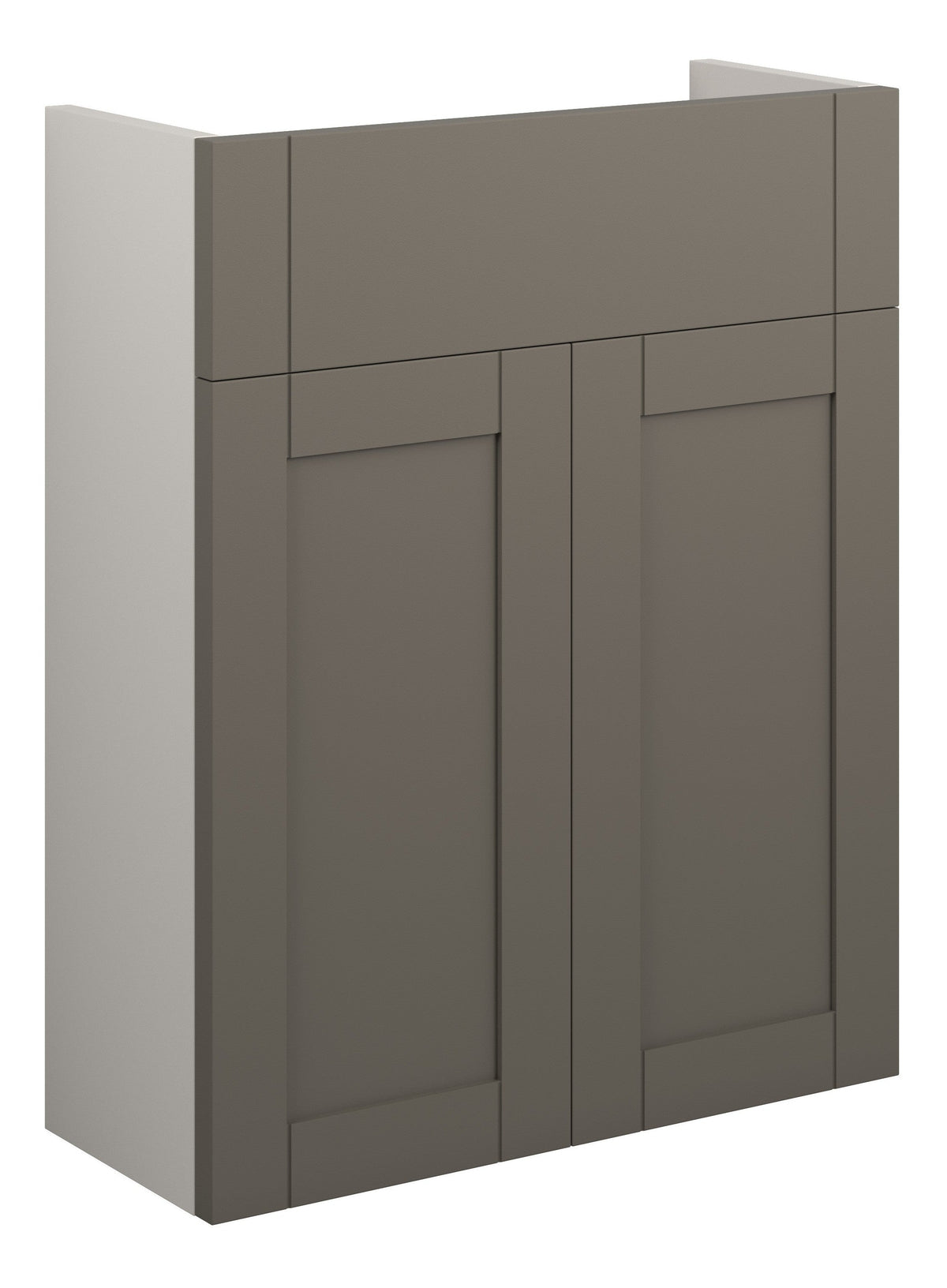 Abakan 500mm Slim Basin Unit - Matt Stone (Grey Cab)