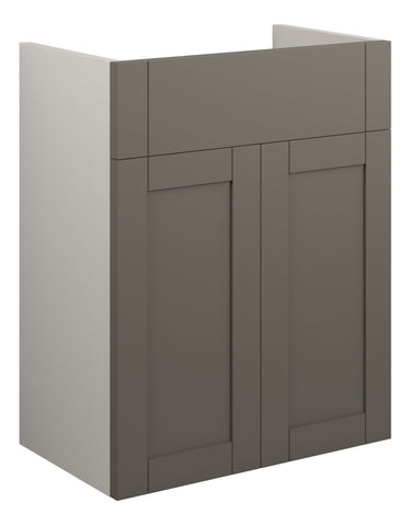 Abakan 500mm Standard Basin Unit - Matt Stone (Grey Cab)