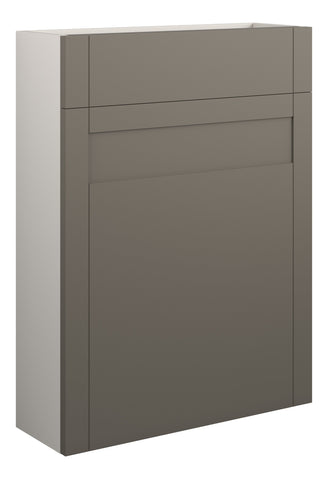 Abakan 600mm Slim WC Unit - Matt Stone (Grey Cab)
