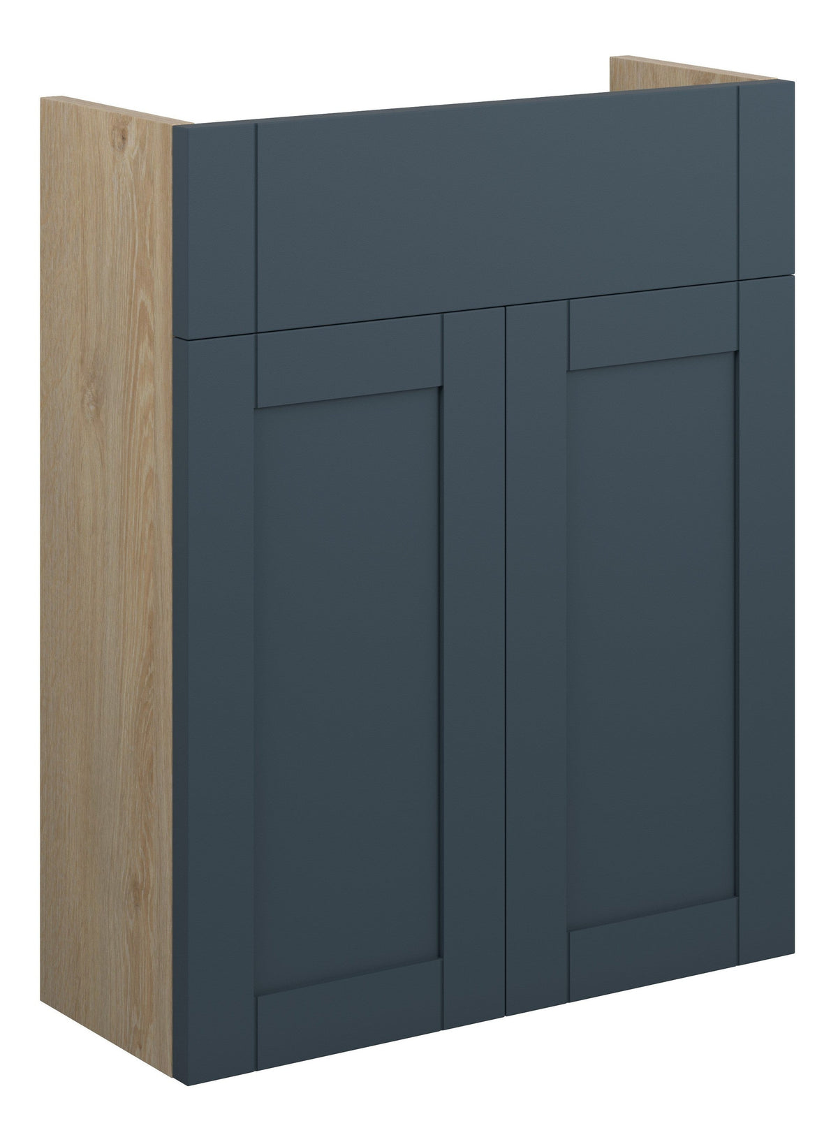 Abakan 500mm Slim Basin Unit - Matt Arley Blue (Oak Cab)