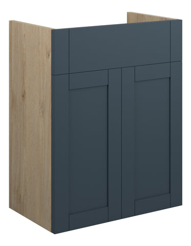 Abakan 500mm Standard Basin Unit - Matt Arley Blue (Oak Cab)