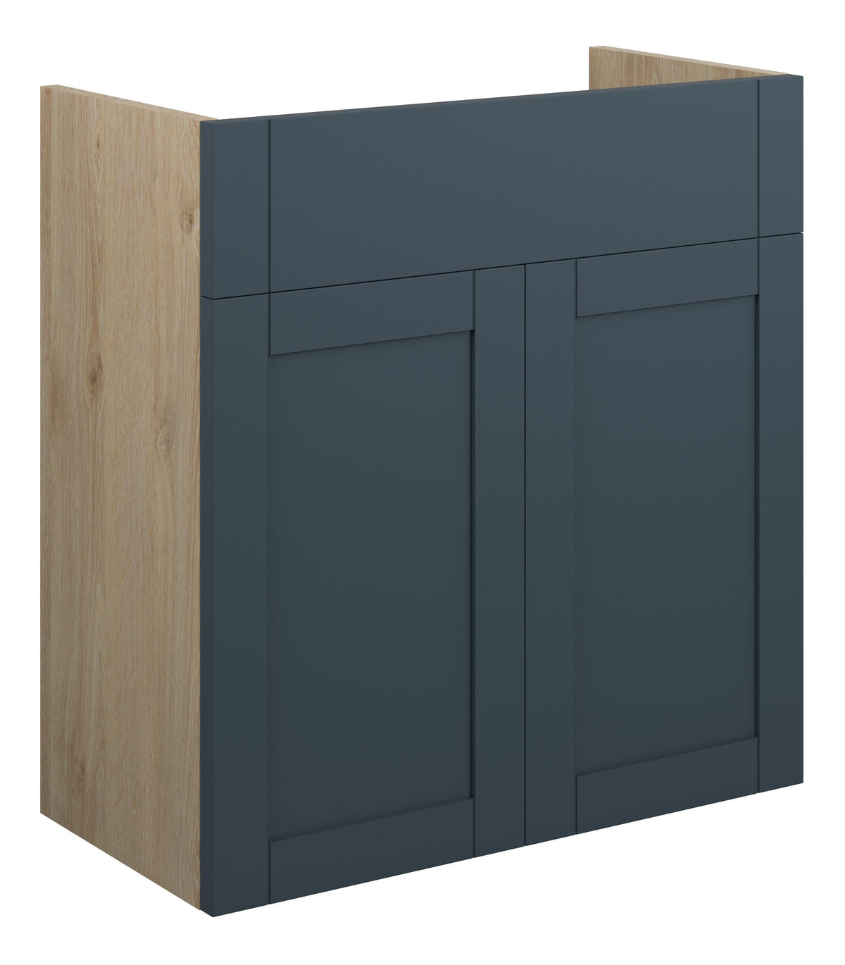 Abakan 600mm Standard Basin Unit - Matt Arley Blue (Oak Cab)
