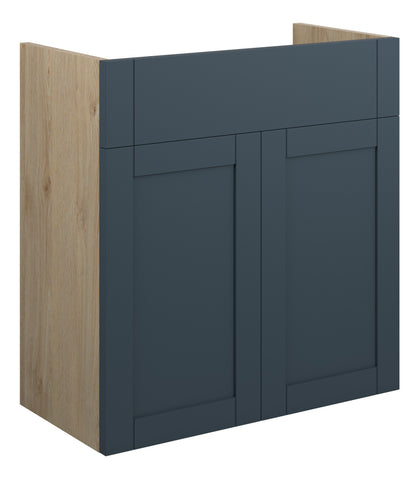 Abakan 600mm Standard Basin Unit - Matt Arley Blue (Oak Cab)