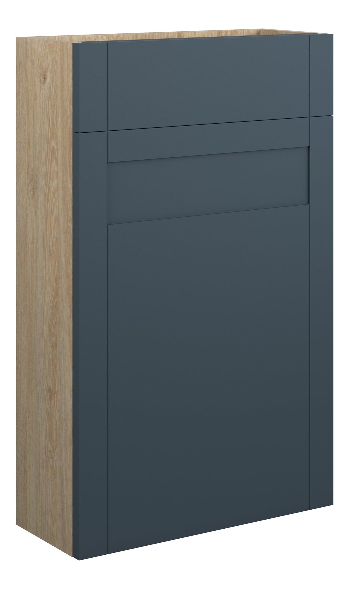 Abakan 500mm Slim WC Unit - Matt Arley Blue (Oak Cab)