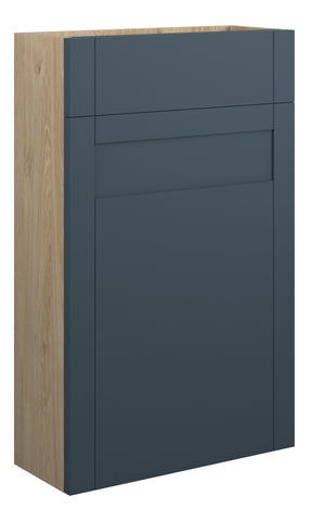 Abakan 500mm Slim WC Unit - Matt Arley Blue (Oak Cab)