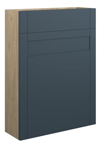Abakan 600mm Slim WC Unit - Matt Arley Blue (Oak Cab)