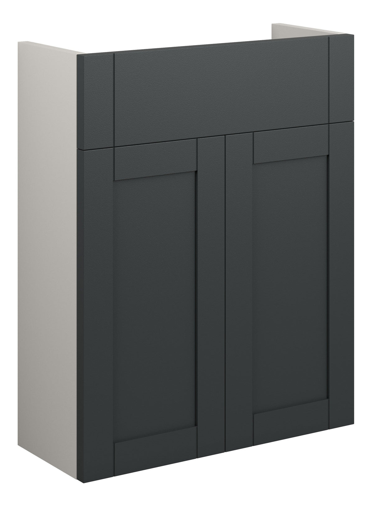 Abakan 500mm Slim Basin Unit - Matt Graphite Grey (Grey Cab)