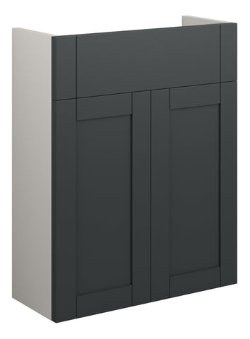 Abakan 500mm Slim Basin Unit - Matt Graphite Grey (Grey Cab)