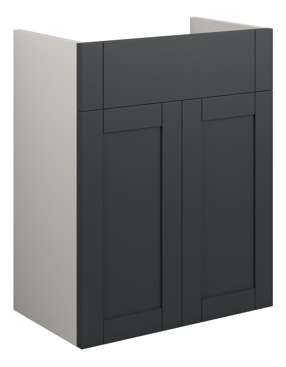 Abakan 500mm Standard Basin Unit - Matt Graphite Grey (Grey Cab)