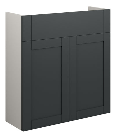 Abakan 600mm Slim Basin Unit - Matt Graphite Grey (Grey Cab)