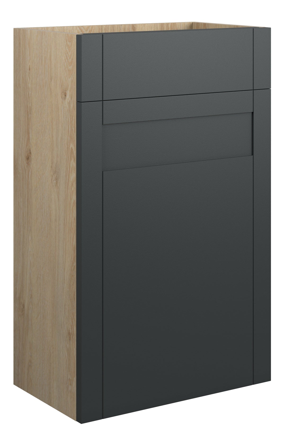 Abakan 500mm Standard WC Unit - Matt Graphite Grey (Oak Cab)