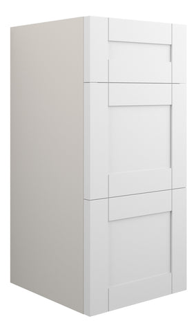 Abakan 300mm Standard 3 Drawer Unit - Matt White (Grey Cab)