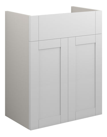 Abakan 500mm Standard Basin Unit - Matt White (Grey Cab)