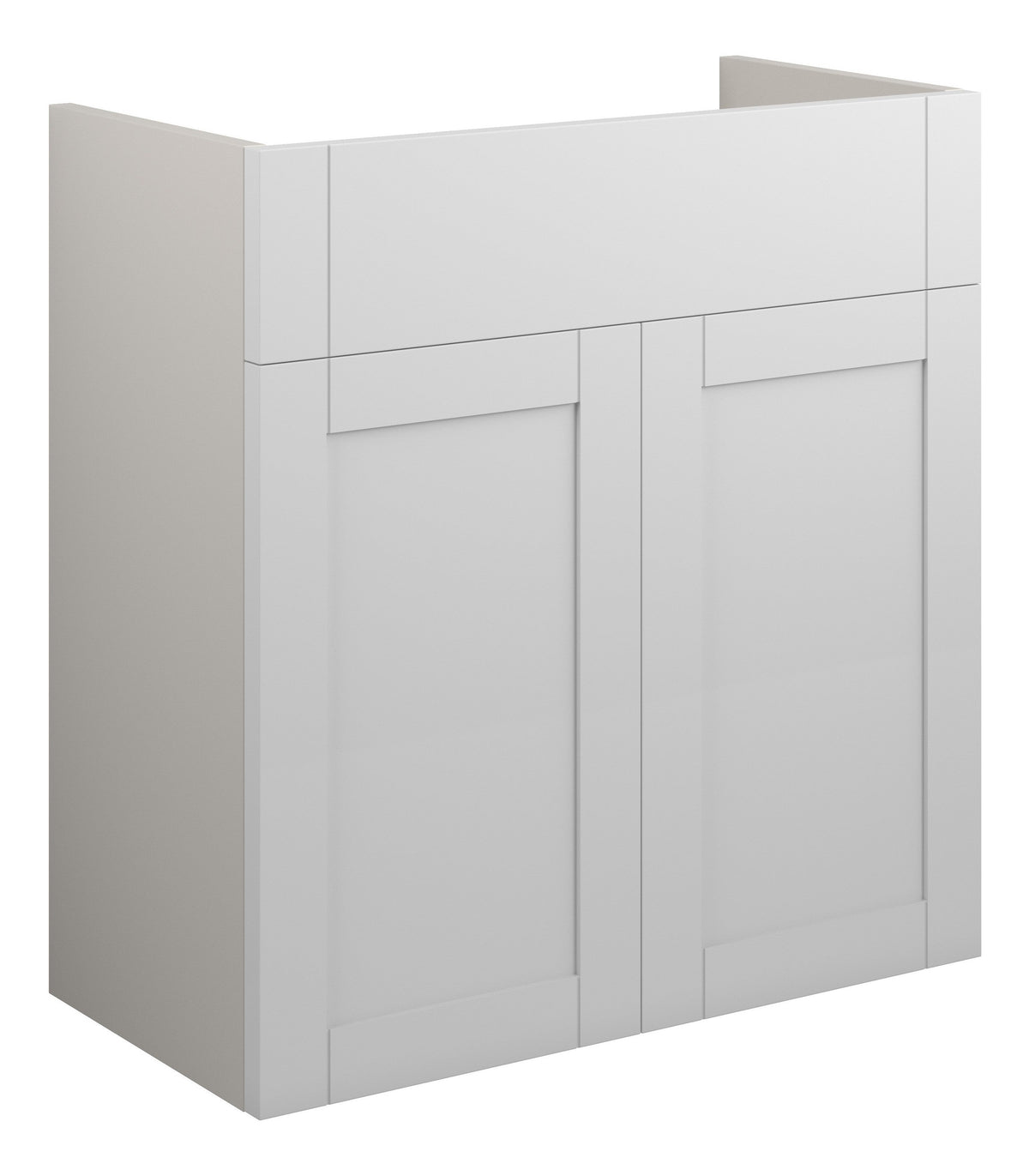 Abakan 600mm Standard Basin Unit - Matt White (Grey Cab)
