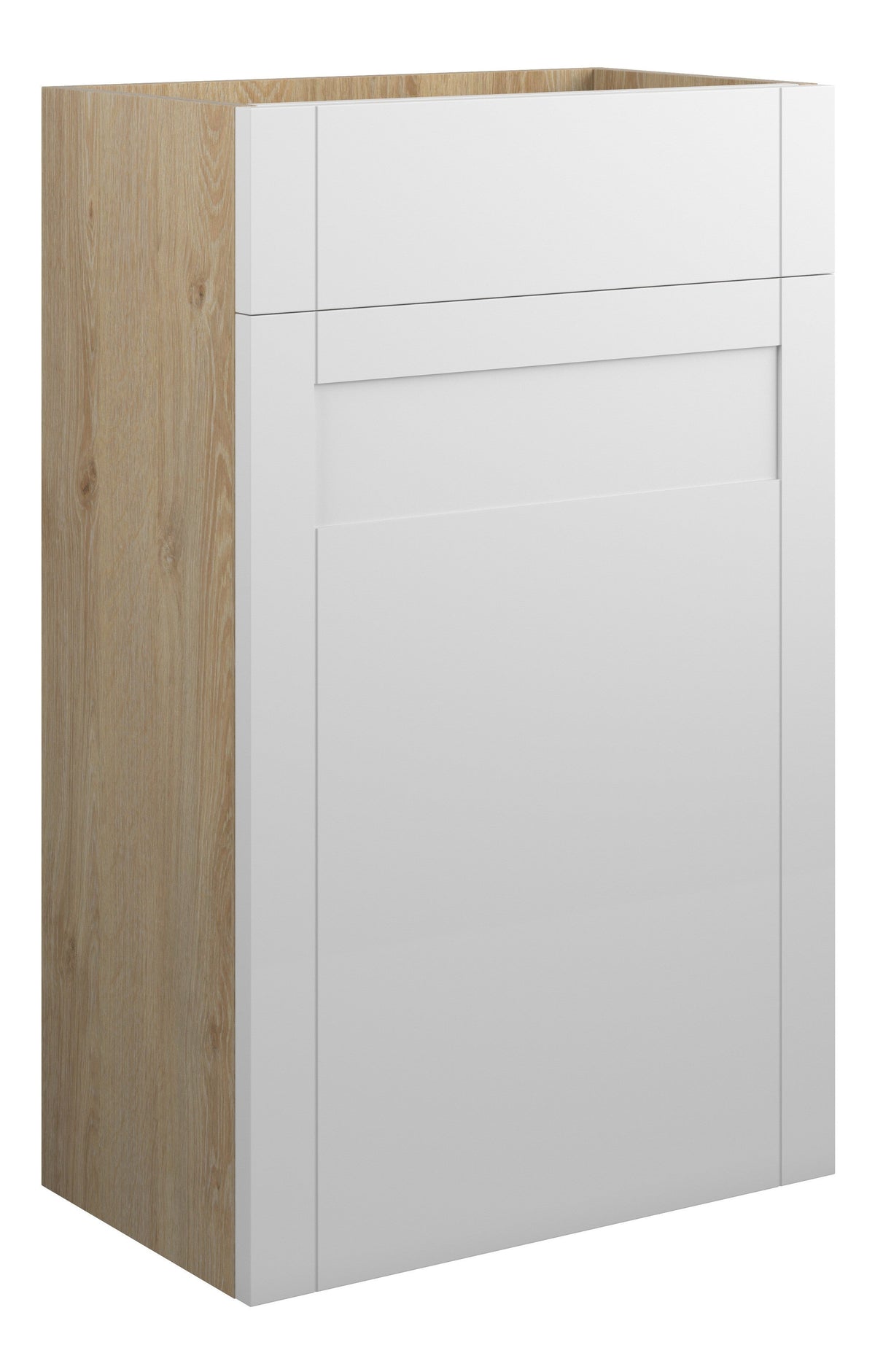 Abakan 500mm Standard WC Unit - Matt White (Oak Cab)