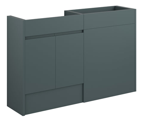 Cauvery 1236mm Standard Basin & WC Unit Pack - Matt Green Camo (Grey Cab)