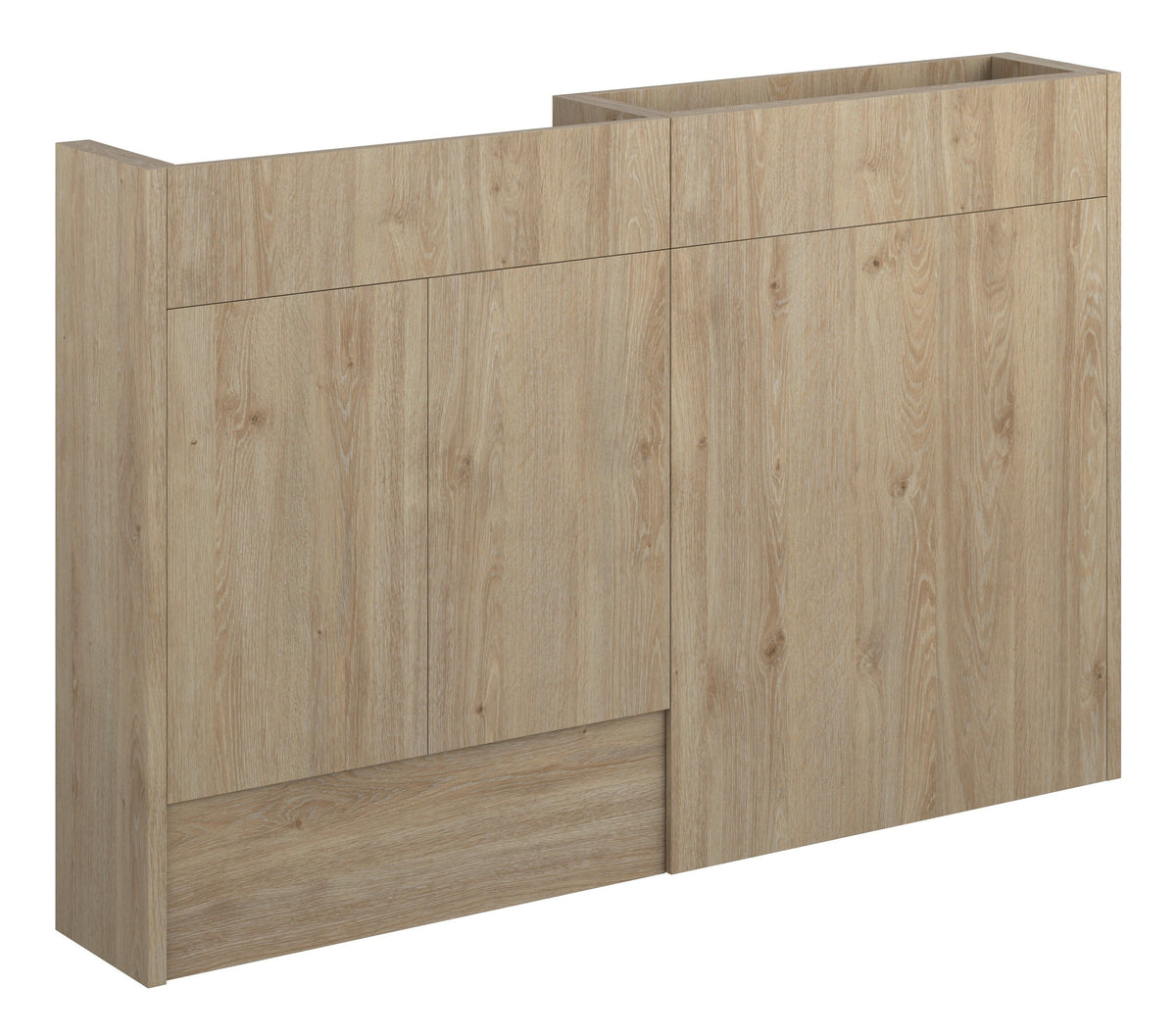 Eder 1236mm Slim Basin & WC Unit Pack - Havana Oak (Oak Cab)