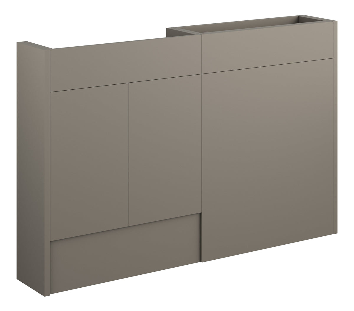 Eder 1236mm Slim Basin & WC Unit Pack - Matt Stone (Oak Cab)