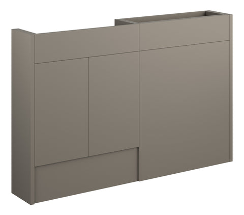 Eder 1236mm Slim Basin & WC Unit Pack - Matt Stone (Oak Cab)