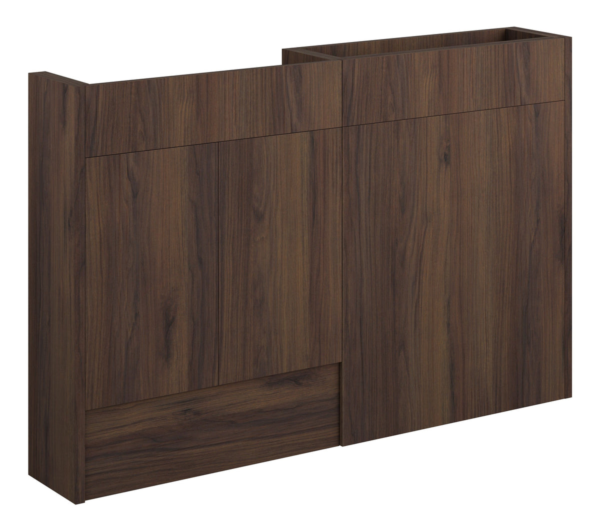 Eder 1236mm Slim Basin & WC Unit Pack - Warm Walnut (Oak Cab)