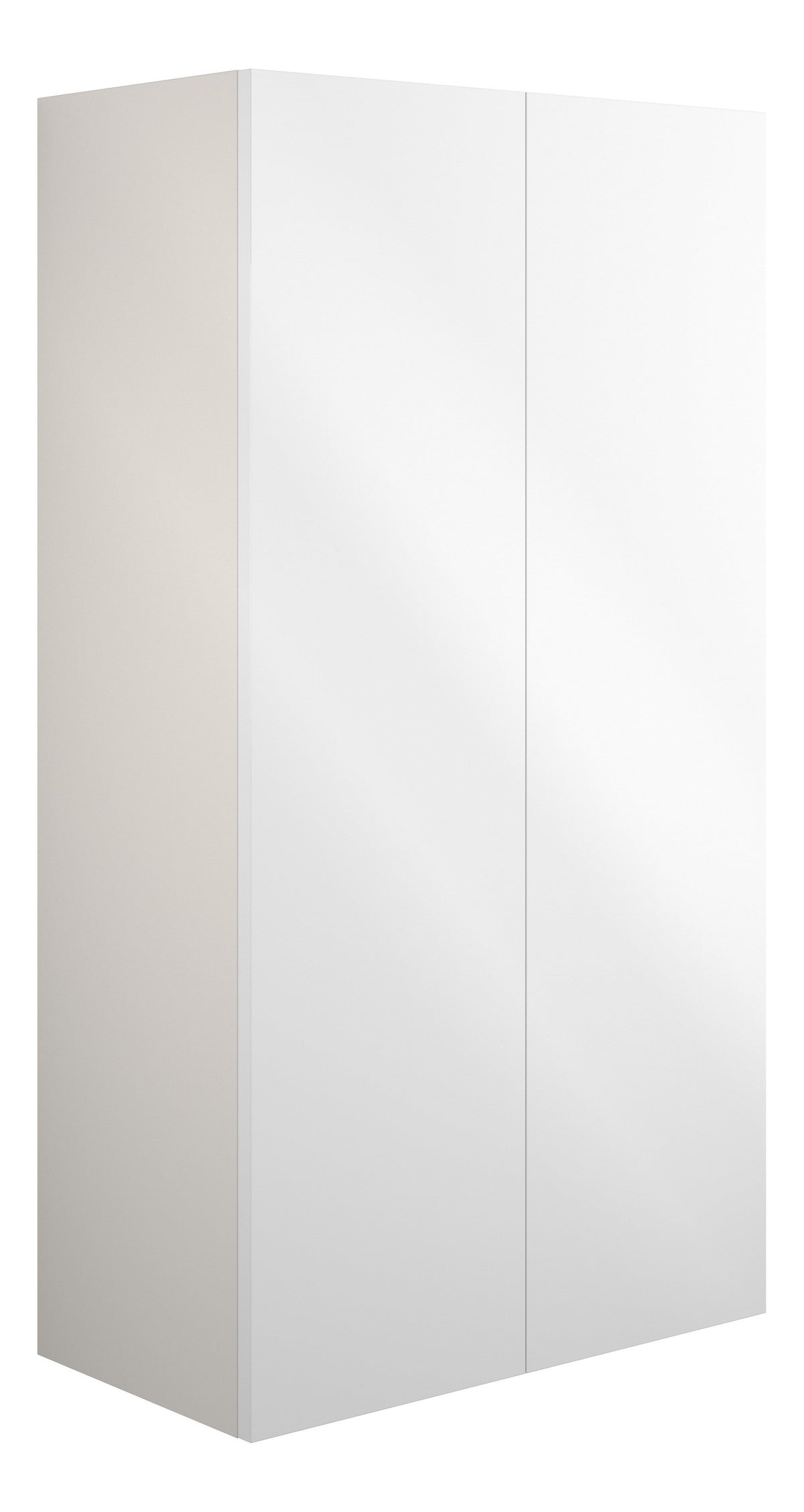 Eder 600mm Standard 2 Door Storage Unit - White Gloss (Grey Cab)