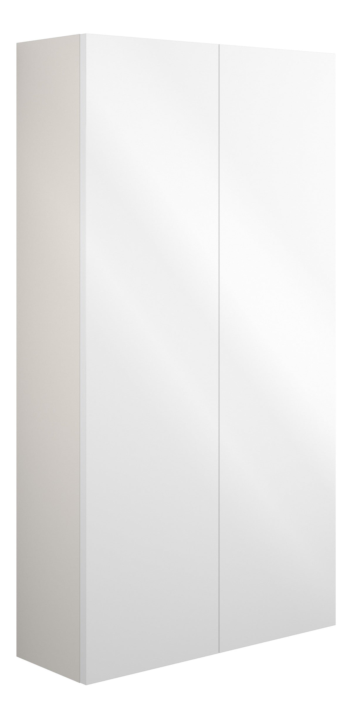 Eder 600mm Slim 2 Door Storage Unit - White Gloss (Grey Cab)