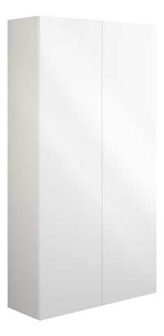 Eder 600mm Slim 2 Door Storage Unit - White Gloss (Grey Cab)
