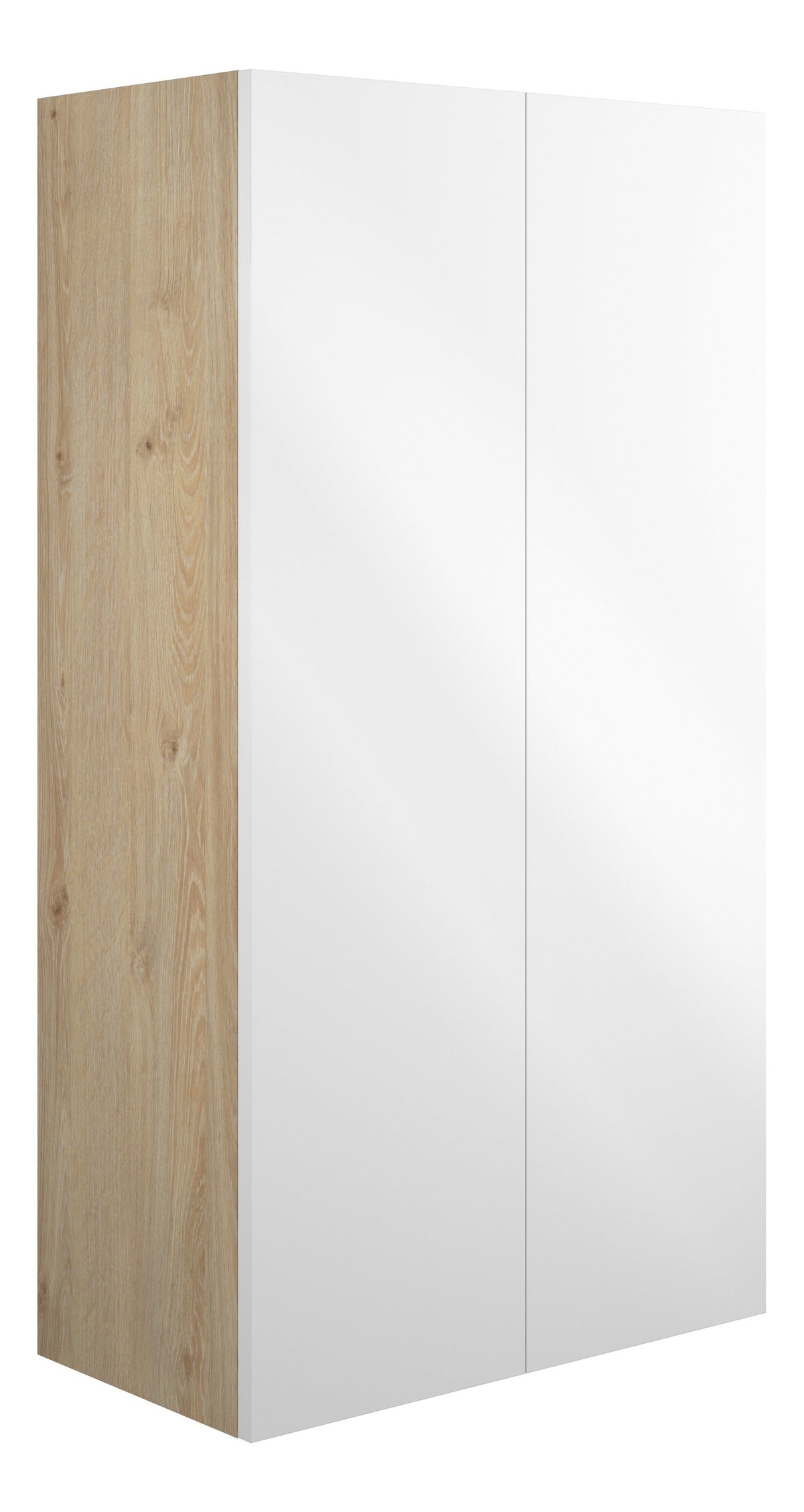 Eder 600mm Standard 2 Door Storage Unit - White Gloss (Oak Cab)