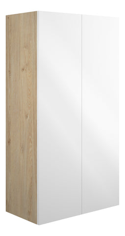 Eder 600mm Standard 2 Door Storage Unit - White Gloss (Oak Cab)