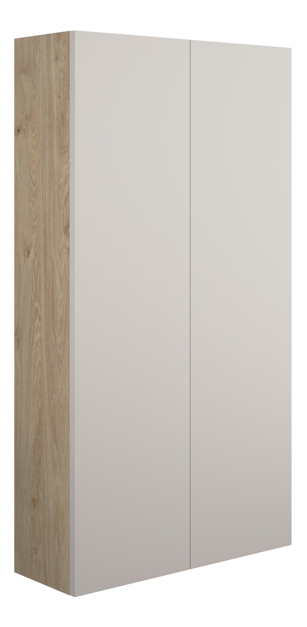 Eder 600mm Slim 2 Door Storage Unit - Matt Dove Grey (Oak Cab)